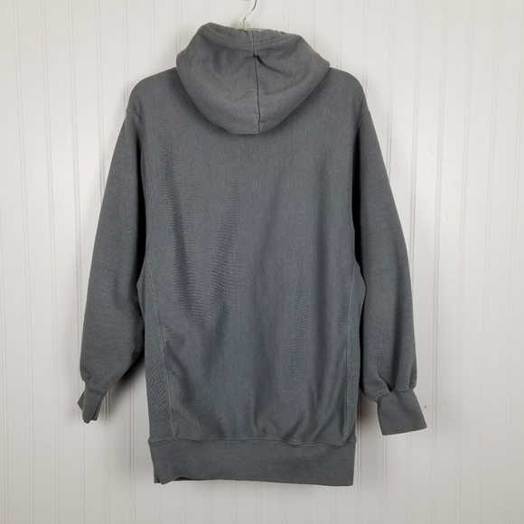 Merrimack College Hoodie Sweatshirt Vintage MV Pro Weave Mens Small Gray Graphic - Picture 7 of 9